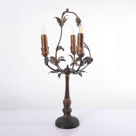 Louis XV Style Candelabra Lamp — Three-Light Branch Form France, Circa 1920