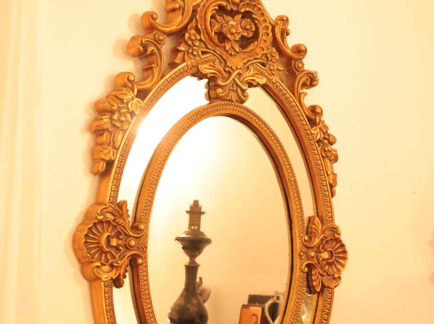 Howard Elliott Ornate Gilded Wall Mirror Designer Piece — Rococo / Louis XV Inspired