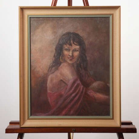 Signed Vintage Framed Portrait Painting