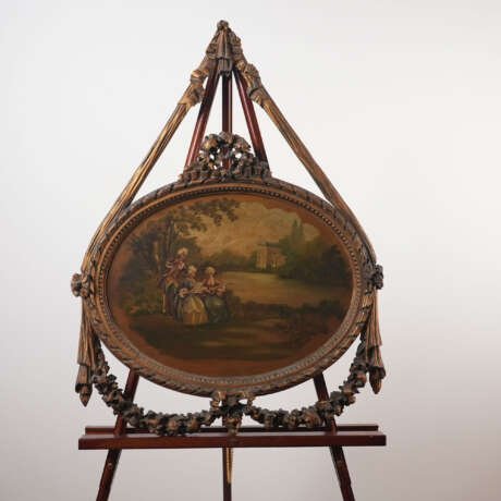 The Montanari Pastoral Portrait & Gilded Easel Panel
