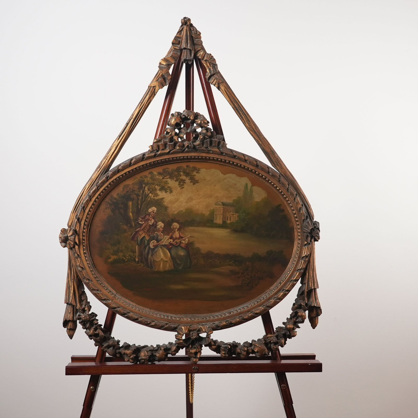 The Montanari Pastoral Portrait & Gilded Easel Panel