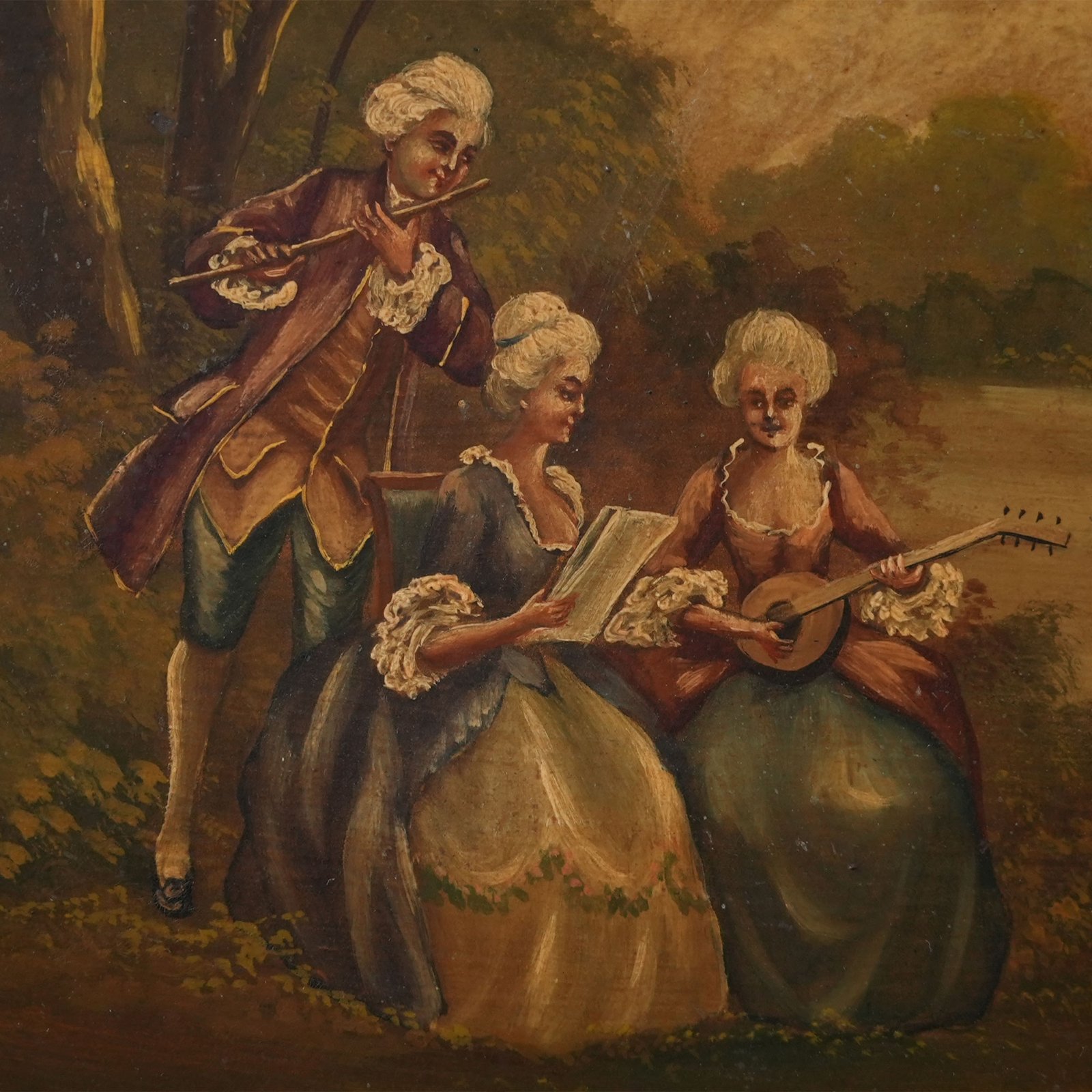 The Montanari Pastoral Portrait & Gilded Easel Panel – photo 2