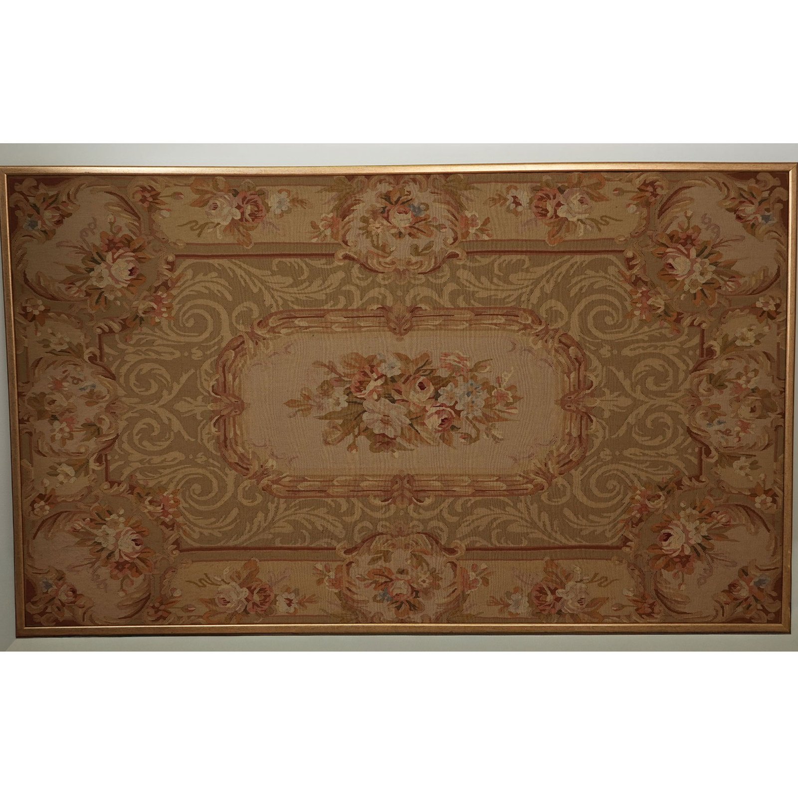 Vintage French Aubusson-Style Woven Tapestry (c. 1960)